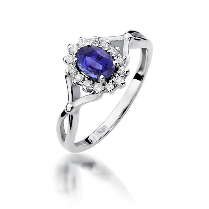 Inel Aur 14K cu Tanzanit 0.40 ct si Diamante 0.28 ct - Imagine 5
