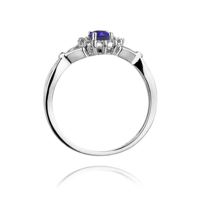 Inel Aur 14K cu Tanzanit 0.40 ct si Diamante 0.28 ct - Imagine 7