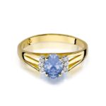 Inel Aur 14K cu Tanzanit 0.40 ct - Imagine 2