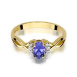 Inel Aur 14K cu Tanzanit 0.40 ct - Imagine 2