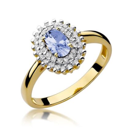 Inel Aur 14K cu Tanzanit 0.40 ct