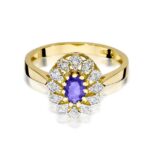 Inel Aur 14K cu Tanzanit 0.40 ct - Imagine 2