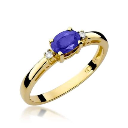 Inel Aur 14K cu Tanzanit 0.40 ct
