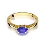 Inel Aur 14K cu Tanzanit 0.40 ct - Imagine 2