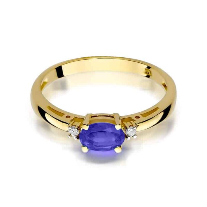 Inel Aur 14K cu Tanzanit 0.40 ct - Imagine 2
