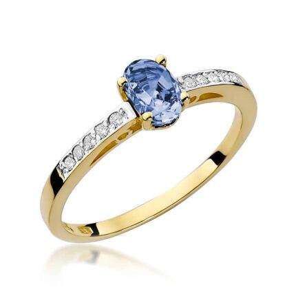 Inel Aur 14K cu Tanzanit 0.40 ct