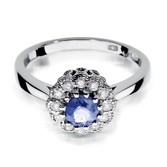Inel Aur 14K cu Tanzanit 0.50 ct si Diamante 0.17 ct - Imagine 6