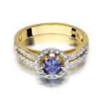 Inel Aur 14K cu Tanzanit 0.50 ct - Imagine 2
