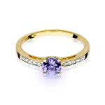 Inel Aur 14K cu Tanzanit 0.50 ct - Imagine 2