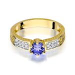 Inel Aur 14K cu Tanzanit 0.50 ct - Imagine 2