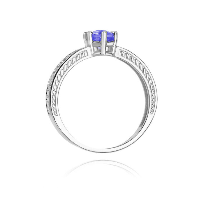 Inel Aur 14K cu Tanzanit 0.50 ct - Imagine 7
