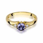 Inel Aur 14K cu Tanzanit 0.50 ct - Imagine 2