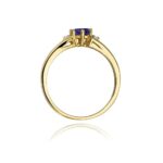 Inel Aur 14K cu Tanzanit 0.50 ct - Imagine 3