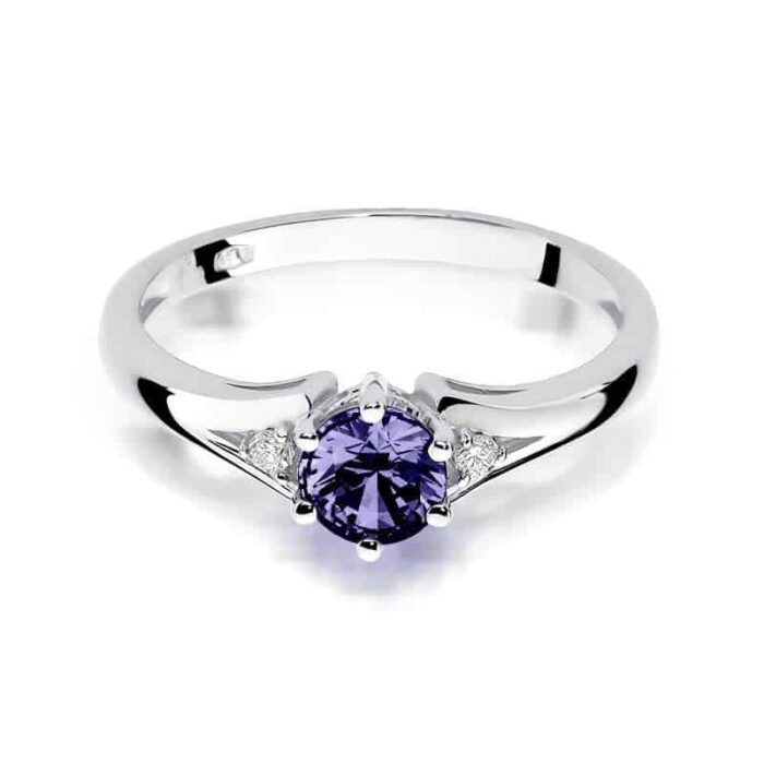Inel Aur 14K cu Tanzanit 0.50 ct - Imagine 6