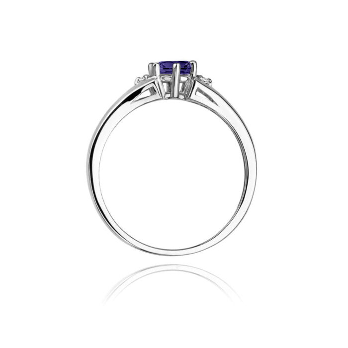 Inel Aur 14K cu Tanzanit 0.50 ct - Imagine 7