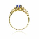 Inel Aur 14K cu Tanzanit 0.70 ct - Imagine 3
