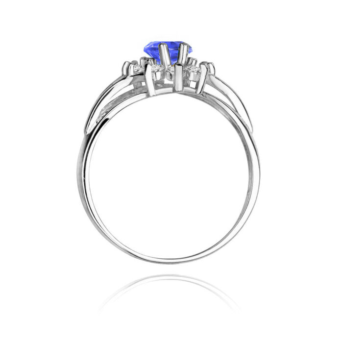 Inel Aur 14K cu Tanzanit 0.70 ct - Imagine 7