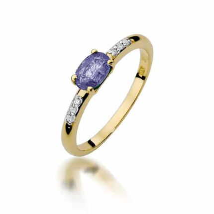 Inel Aur 14K cu Tanzanite 0.40 ct