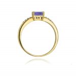Inel Aur 14K cu Tanzanite 0.40 ct - Imagine 3