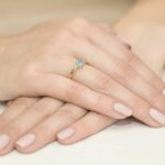 Inel Aur 14K cu Topaz 0.50 ct - Imagine 2