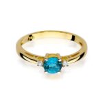 Inel Aur 14K cu Topaz 0.50 ct - Imagine 5