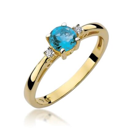 Inel Aur 14K cu Topaz 0.50 ct