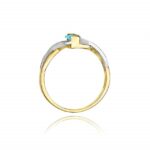 Inel Aur 14K cu Topaz 0.50 ct - Imagine 3