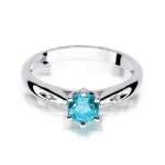 Inel Aur 14K cu Topaz 0.50 ct - Imagine 6