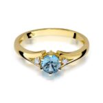 Inel Aur 14k cu Topaz 0.50 ct - Imagine 2