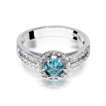 Inel Aur 14K cu Topaz 0.50 ct - Imagine 6