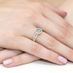 Inel Aur 14K cu Topaz 0.50 ct - Imagine 4