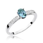 Inel Aur 14K cu Topaz 0.50 ct - Imagine 5