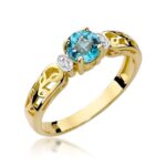 Inel Aur 14K cu Topaz 0.50ct
