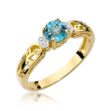 Inel Aur 14K cu Topaz 0.50ct