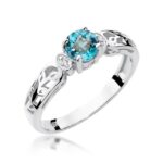 Inel Aur 14K cu Topaz 0.50ct - Imagine 5
