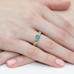 Inel Aur 14K cu Topaz 0.50ct - Imagine 4