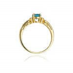 Inel Aur 14K cu Topaz 0.50ct - Imagine 3