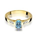 Inel Aur 14K cu Topaz 0.65 ct - Imagine 2