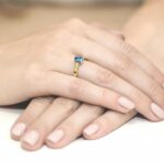 Inel Aur 14K cu Topaz 0.65 ct - Imagine 4