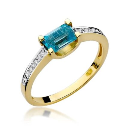 Inel Aur 14K cu Topaz 0.65 ct