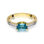 Inel Aur 14K cu Topaz 0.65 ct - Imagine 2