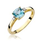 Inel Aur 14K cu Topaz 1.10 ct