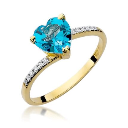 Inel Aur 14K cu Topaz 1.20 ct