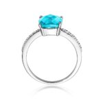 Inel Aur 14K cu Topaz 2.00 ct si Diamante 0.07 ct - Imagine 6