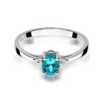 Inel Aur 14K cu Topaz Albastru 0.50 ct - Imagine 6
