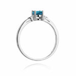 Inel Aur 14K cu Topaz Albastru 0.50 ct - Imagine 7