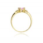 Inel Aur 14K cu Topaz Roz 0.70 ct - Imagine 3