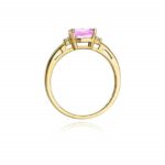 Inel Aur 14K cu Topaz Roz 1.10 ct - Imagine 3