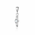 Pandantiv Aur 14 K cu Diamant 0.20 ct - Imagine 2