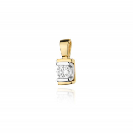 Pandantiv Aur 14K cu Diamant 0.10 ct